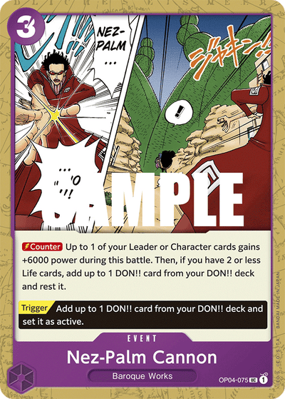 Nez-Palm Cannon OP04-075 Kingdoms of Intrigue One Piece Karte