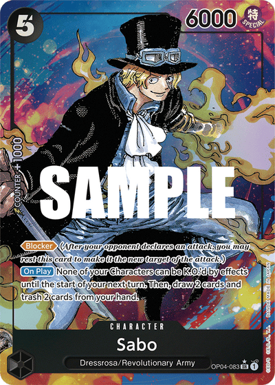 Sabo OP04-083 (Parallel 1) Kingdoms of Intrigue One Piece Karte