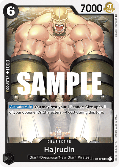 Hajrudin OP04-088 Kingdoms of Intrigue One Piece Karte