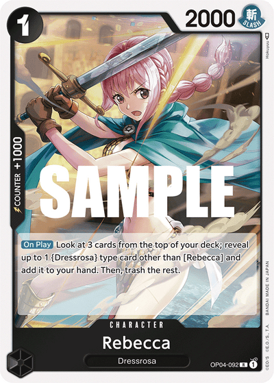 Rebecca OP04-092 Kingdoms of Intrigue One Piece Karte