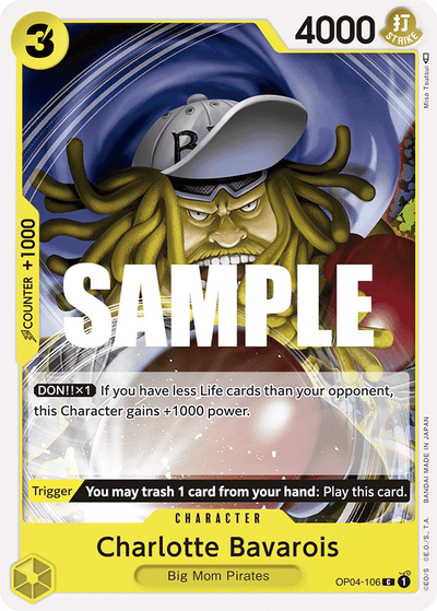 Charlotte Bavarois OP04-106 Kingdoms of Intrigue One Piece Karte
