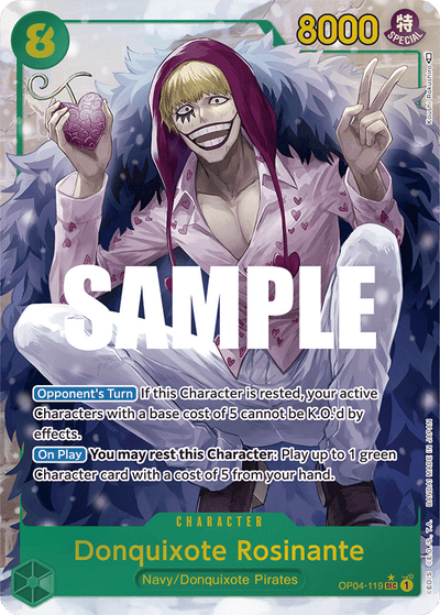 Donquixote Rosinante OP04-119 (Parallel 1) Kingdoms of Intrigue One Piece Karte