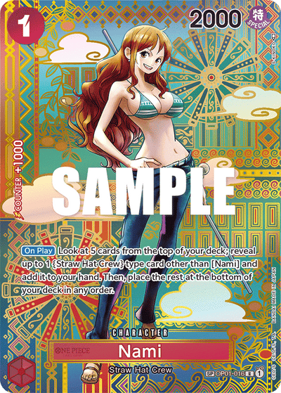 Nami OP01-016 (Parallel 4) Awakening of the New Era One Piece Karte