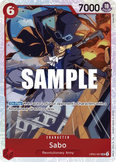 Sabo OP05-007 Awakening of the New Era One Piece Karte