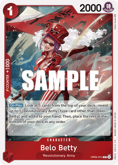 Belo Betty OP05-015 Awakening of the New Era One Piece Karte