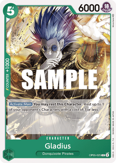 Gladius OP05-025 Awakening of the New Era One Piece Karte