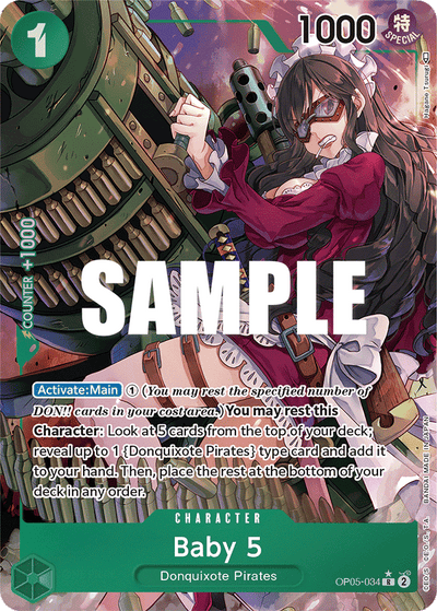 Baby 5 OP05-034 (Parallel 1) Awakening of the New Era One Piece Karte