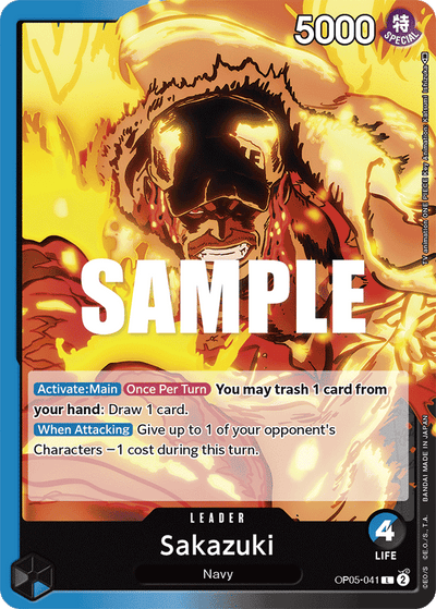 Sakazuki OP05-041 Awakening of the New Era One Piece Karte