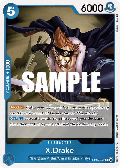 X.Drake OP05-055 Awakening of the New Era One Piece Karte