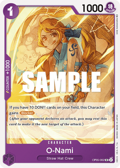 O-Nami OP05-062 Awakening of the New Era One Piece Karte