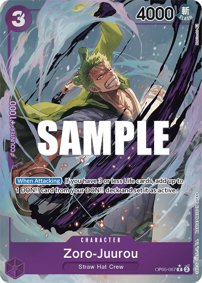Zoro-Juurou OP05-067 (Parallel 1) Awakening of the New Era One Piece Karte