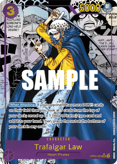 Trafalgar Law OP05-069 (Parallel 2) Awakening of the New Era One Piece Karte