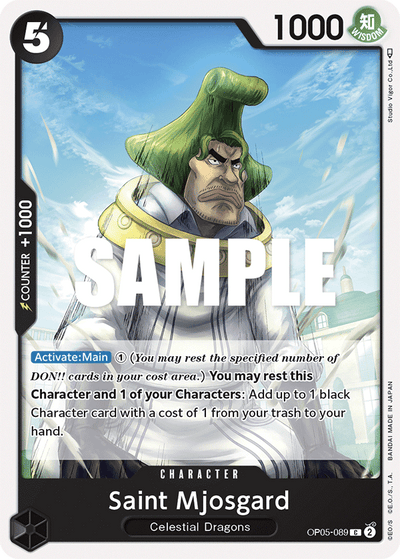 Saint Mjosgard OP05-089 Awakening of the New Era One Piece Karte