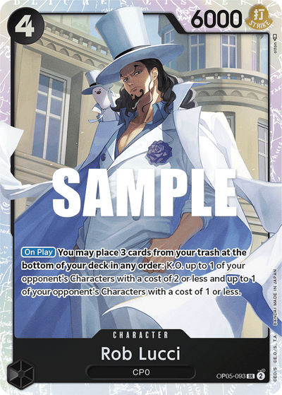 Rob Lucci OP05-093 Awakening of the New Era One Piece Karte
