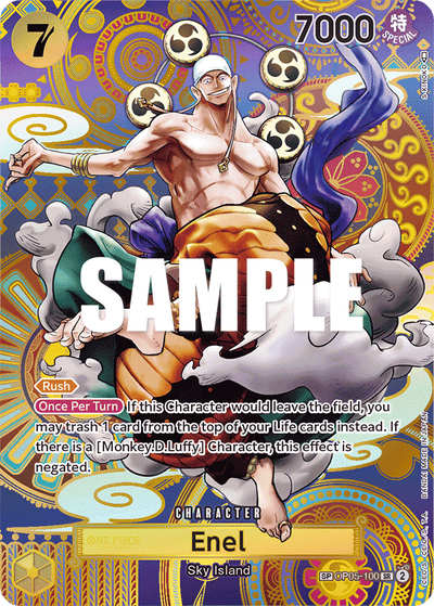 Enel OP05-100 (Parallel 2) Awakening of the New Era One Piece Karte