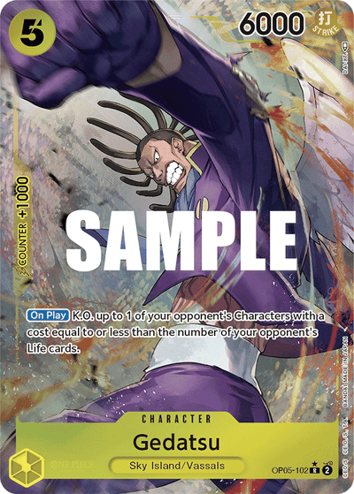 Gedatsu OP05-102 (Parallel 1) Awakening of the New Era One Piece Karte