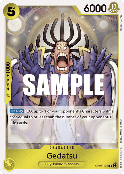 Gedatsu OP05-102 Awakening of the New Era One Piece Karte