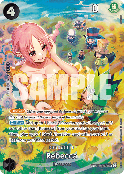 Rebecca OP05-091 (Parallel 2) Wings of the Captain One Piece Karte