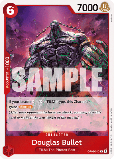 Douglas Bullet OP06-010 Wings of the Captain One Piece Karte