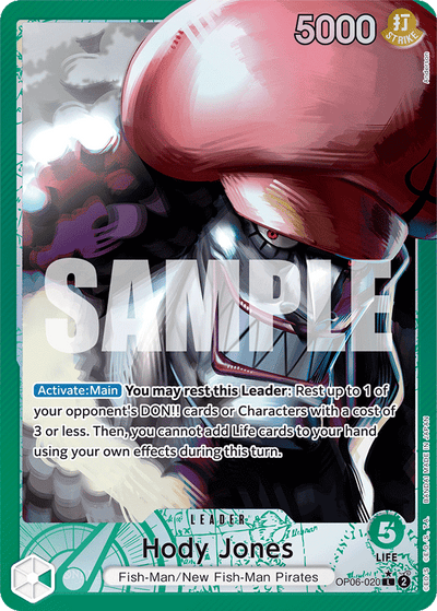 Hody Jones OP06-020 (Parallel 1) Wings of the Captain One Piece Karte