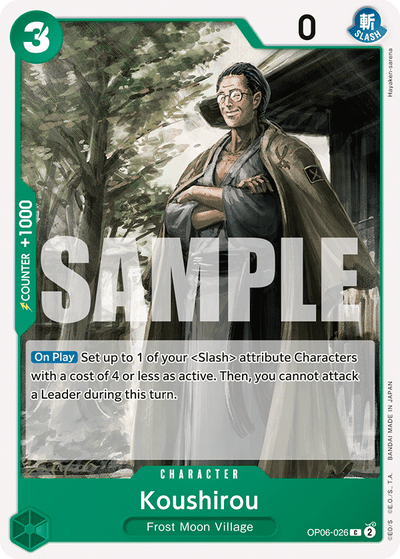 Koushirou OP06-026 Wings of the Captain One Piece Karte