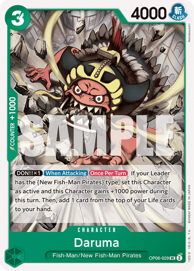 Daruma OP06-029 Wings of the Captain One Piece Karte