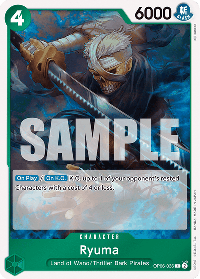 Ryuma OP06-036 Wings of the Captain One Piece Karte