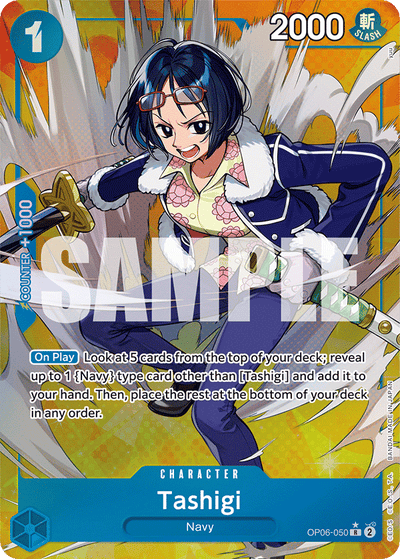 Tashigi OP06-050 (Parallel 1) Wings of the Captain One Piece Karte