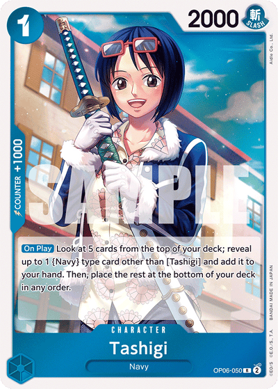 Tashigi OP06-050 Wings of the Captain One Piece Karte