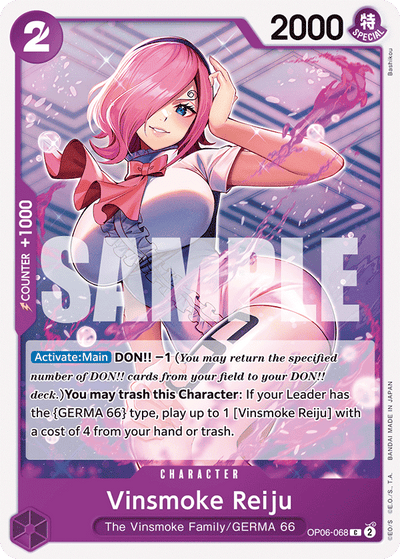 Vinsmoke Reiju OP06-068 Wings of the Captain One Piece Karte