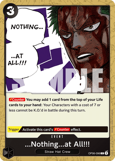 ...Nothing...at All!!! OP06-096 Wings of the Captain One Piece Karte