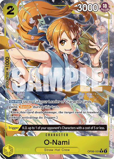 O-Nami OP06-101 (Parallel 1) Wings of the Captain One Piece Karte