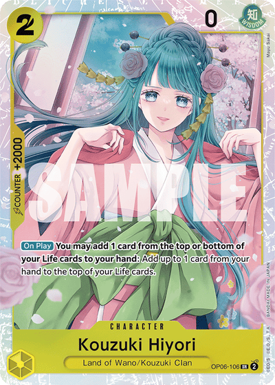 Kouzuki Hiyori OP06-106 Wings of the Captain One Piece Karte