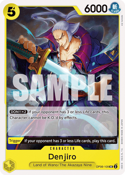 Denjiro OP06-109 Wings of the Captain One Piece Karte
