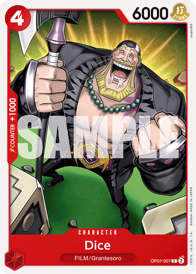 Dice OP07-007 500 Years in the Future One Piece Karte