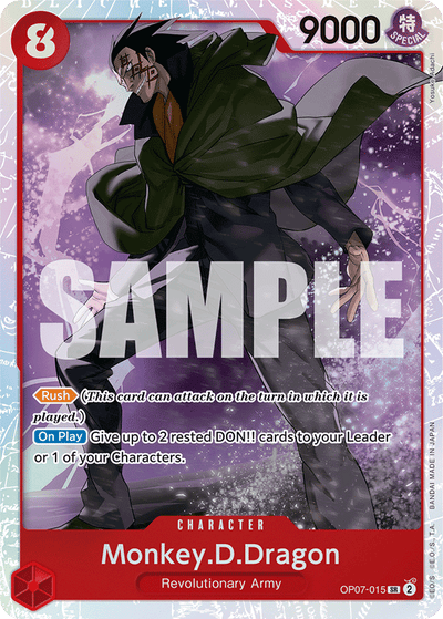 Monkey.D.Dragon OP07-015 500 Years in the Future One Piece Karte