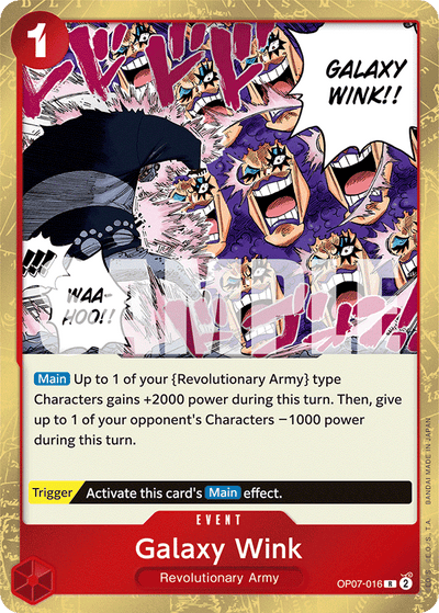 Galaxy Wink OP07-016 500 Years in the Future One Piece Karte