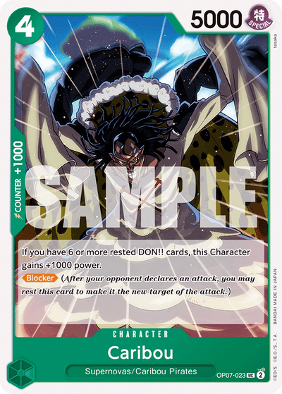 Caribou OP07-023 500 Years in the Future One Piece Karte