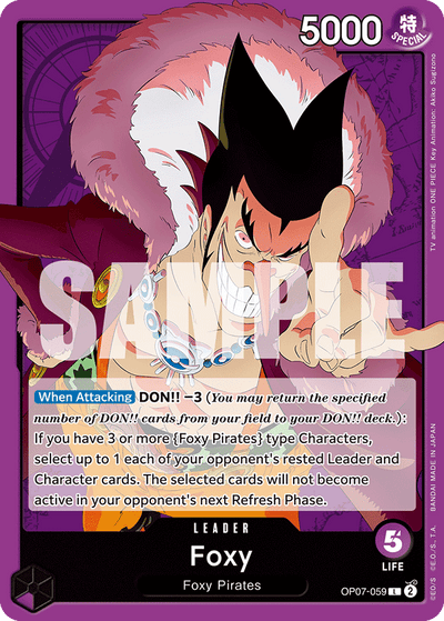 Foxy OP07-059 500 Years in the Future One Piece Karte