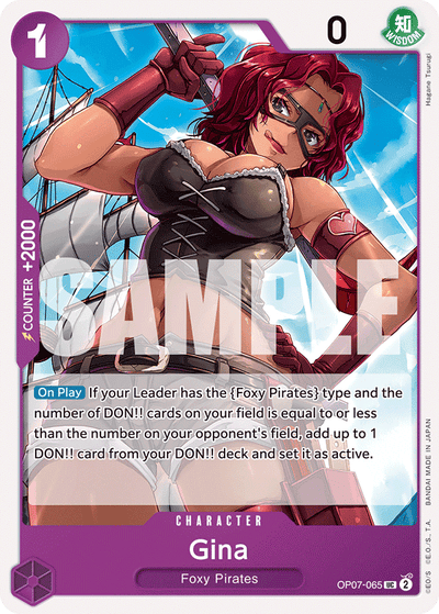 Gina OP07-065 500 Years in the Future One Piece Karte