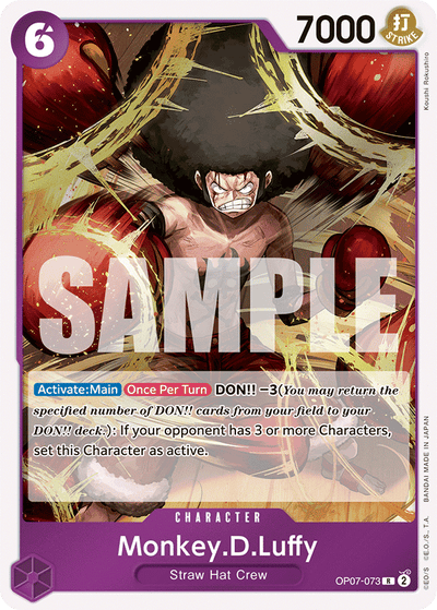 Monkey.D.Luffy OP07-073 500 Years in the Future One Piece Karte
