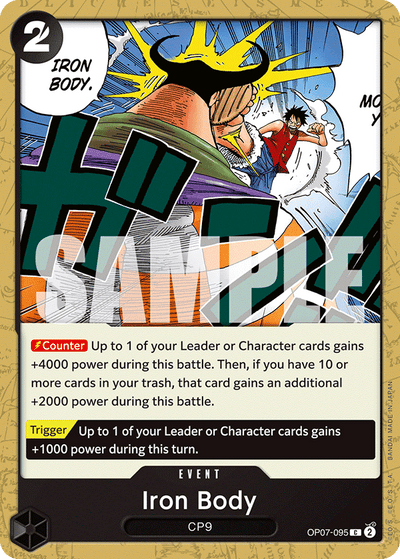 Iron Body OP07-095 500 Years in the Future One Piece Karte