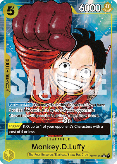 Monkey.D.Luffy OP07-109 (Parallel 1) 500 Years in the Future One Piece Karte