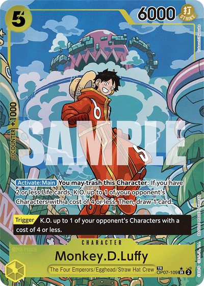 Monkey.D.Luffy OP07-109 (Parallel 2) Two Legends One Piece Karte