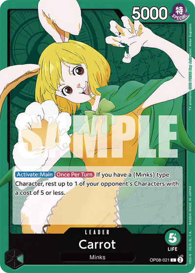Carrot OP08-021 Two Legends One Piece Karte