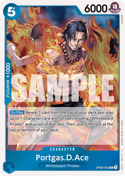 Portgas.D.Ace OP08-052 Two Legends One Piece Karte