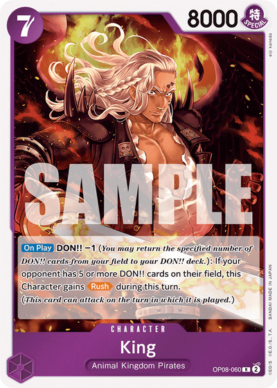 King OP08-060 Two Legends One Piece Karte