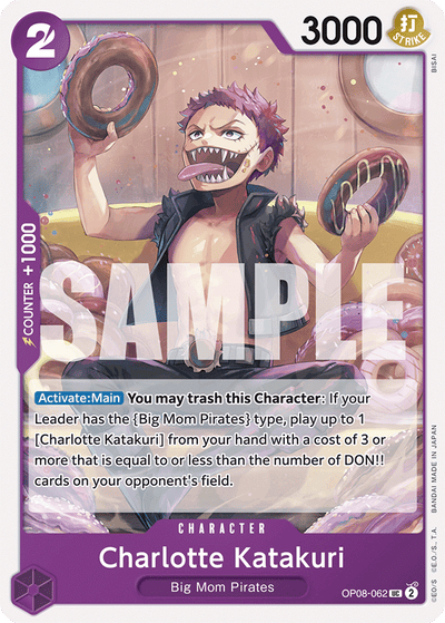 Charlotte Katakuri OP08-062 Two Legends One Piece Karte