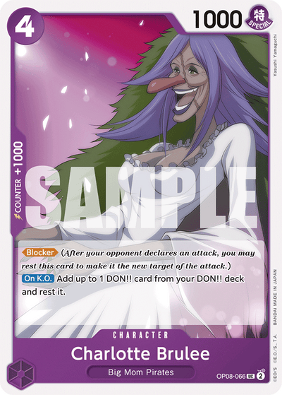 Charlotte Brulee OP08-066 Two Legends One Piece Karte