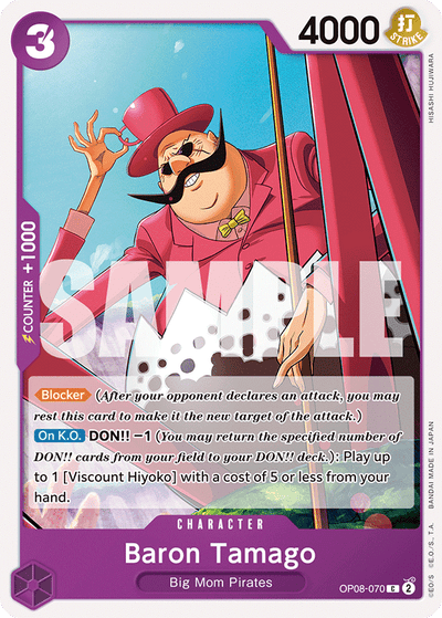 Baron Tamago OP08-070 Two Legends One Piece Karte